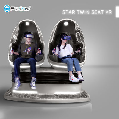 2 بازیکن 9D VR Simulator 360 درجه باد وزش باد ، جارو کردن پا برای 4+ سال