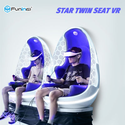 2 بازیکن 9D VR Simulator 360 درجه باد وزش باد ، جارو کردن پا برای 4+ سال