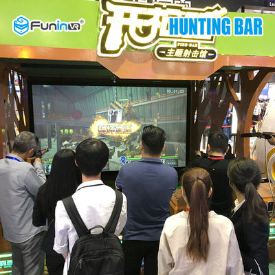 زرد + سبز تیراندازی مجازی واقعیت 9D VR سینما برای 4 بازیکن