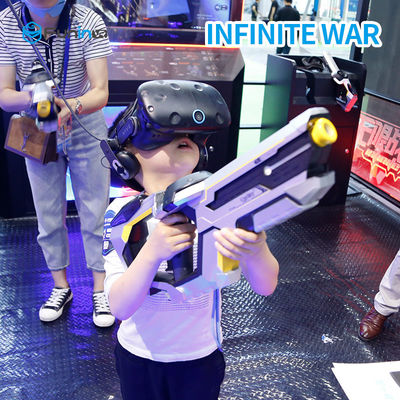 2 بازیکن 9D VR شبیه ساز تیراندازی با هدست HTC Vive برای سن میانه