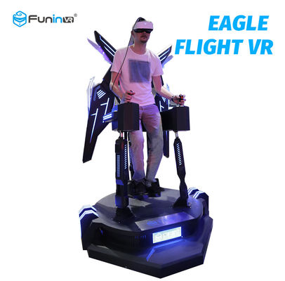 1260 * 1260 * 2450mm 9D VR Eagle Flight Cinema Simulator 2.0kw + 200 Kg VR 360 Flying Machine Game for Amusement Park