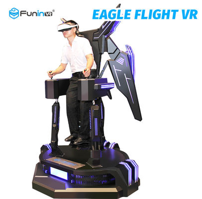 1260 * 1260 * 2450mm 9D VR Eagle Flight Cinema Simulator 2.0kw + 200 Kg VR 360 Flying Machine Game for Amusement Park