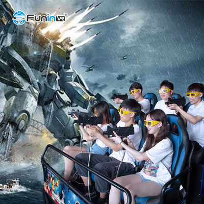 VR Games Shooting 7D Cinema Simulator Rider Metal Screen 6/9 صندلی ها