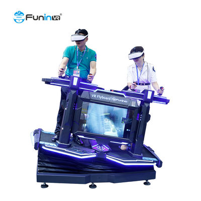 VR fly board 2 player شبیه ساز ماشین واقعیت مجازی با بازی تیراندازی VR برای مرکز خرید