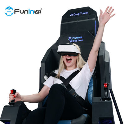 9D واقعیت مجازی VR Drop Tower Steel Metal 9D Machine 9D VR Simulator