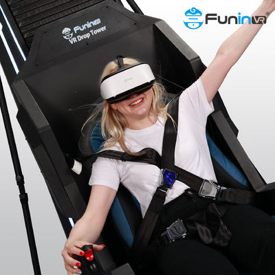 9D واقعیت مجازی VR Drop Tower Steel Metal 9D Machine 9D VR Simulator