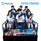 فیلم‌های تعاملی متحرک 5d 6d 7D Movie Theater 6 Dof Electric Platform