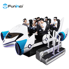 360 Roller Coaster 9D VR Simulator 6 Seats Motion Chair تجهیزات واقعیت مجازی