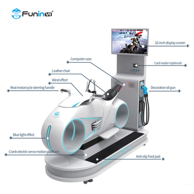 9D VR مسابقه موتور شبیه ساز با 4.8KW قدرت و 92 بازی تنوع