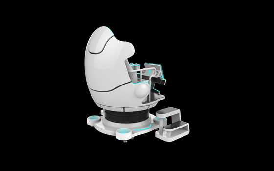 ظرفیت وزن 610 کیلوگرم صندلی VR 9D با تجربه VR غوطه ور و کنترل جویستیک