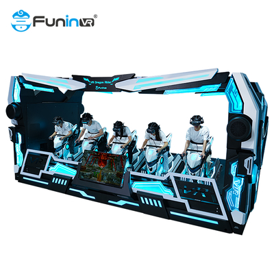تجربه آینده سرگرمی با 9D VR Dragon Rider 5 Seats Simulator در پلت فرم تم شدید پویا