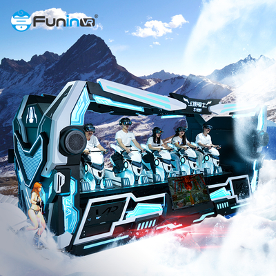 تجربه آینده سرگرمی با 9D VR Dragon Rider 5 Seats Simulator در پلت فرم تم شدید پویا