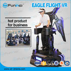 One Player Stand Up Flight VR Simulator Black با چراغ های LED برای سوپرمارکت