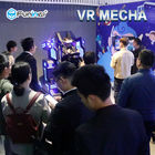 تم پارک 9D VR شبیه ساز تک بازیکنان VR Mecha سیاه با LED چراغ