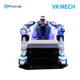 ماشین بازی 0.7KW 9D 220v One Player VR Mech Simulator Teamed Up Vr Fighting