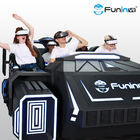 تجهیزات پارک موضوعی 6 صندلی 9D سینمای شبیه ساز واقعیت مجازی VR با فیلم های VR