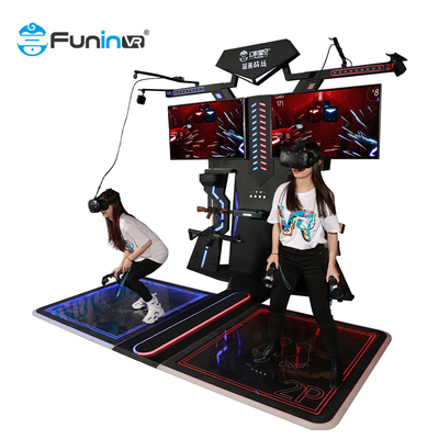 پارک تفریحی VR تیراندازی vr تیراندازی بازی تعاملی equipement vr بازی پلت فرم پیاده روی برای 2 بازیکن