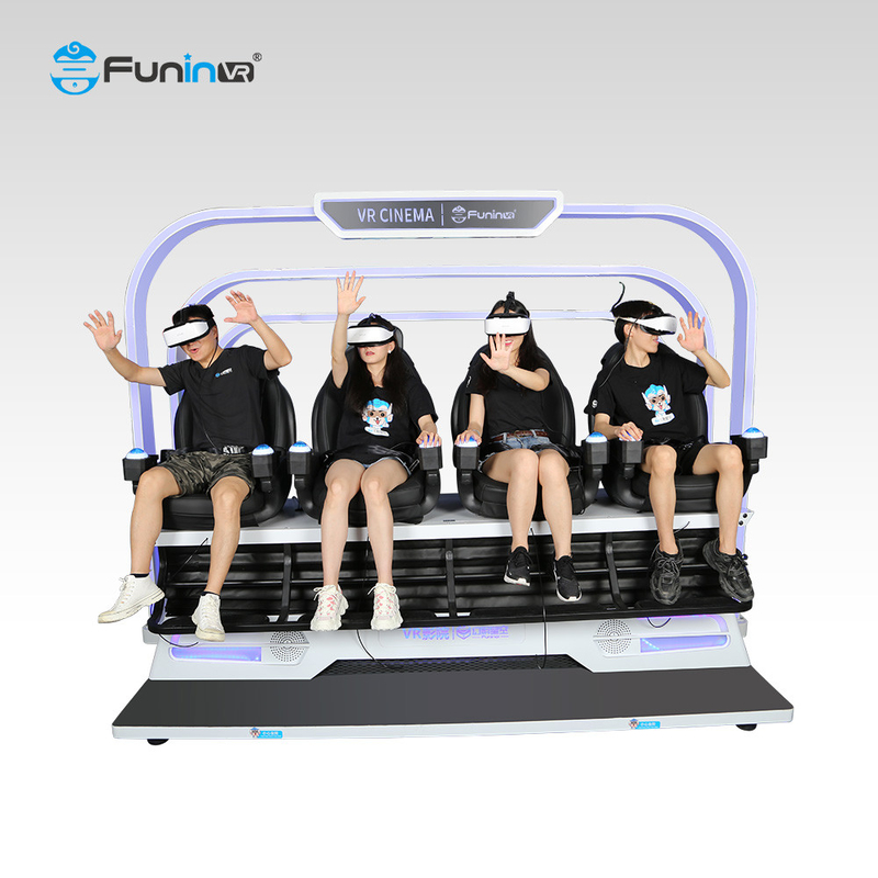 سینمای 360 درجه حرکت HD بصری واقع بینانه باد 9D VR با بازی تعاملی و تنوع محتوا