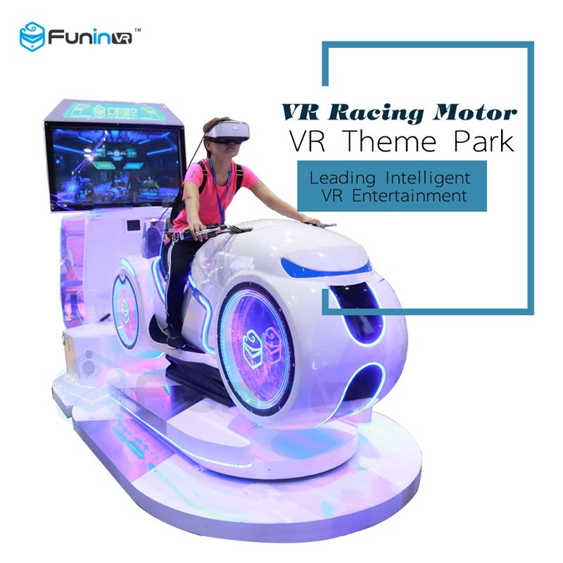 یک بازیکن VR مسابقه رانندگی رانندگی شبیه ساز طراحی آینده ای برای منطقه بازی