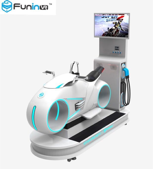 شبیه ساز VR FRP موتور مسابقه ساده بازی ماشین سفید برای 1 بازیکن