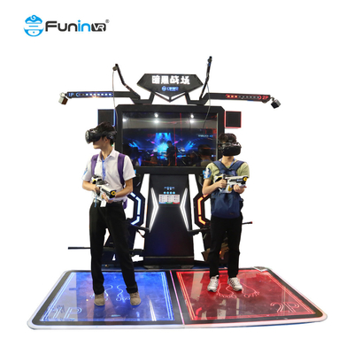 Indoor 9D Virtual Reality Simulator بازی های تیراندازی تعاملی چند نفره FPS پلت فرم راه رفتن