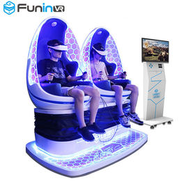 تجاری 9D VR Simulator Seat Vibration Leg Sweep Two Seate