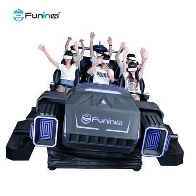 Amusement Park Rides 9D VR 6 Seats Cinema Simulator قیمت فولاد فلزی