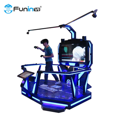 Top Interactivity Station 9D Virtual Reality Beat Machine Game Blue with Black